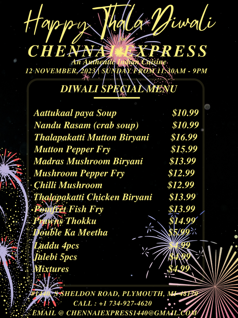 Chennai Express Authentic Indian Cuisine in Plymouth, Michigan